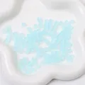 5mm light blue frosted glass cube beads for DIY jewelry and handmade bracelets - 5x5mm, Hole Approx. 1mm, 11g/Pack, Approx. 50 Pcs / Pale Blue