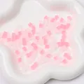 Frosted matte 5mm square glass beads in pink gradient for DIY jewelry making - 5x5mm, Hole Approx. 1mm, 11g/Pack, Approx. 50 Pcs / Pink Mix