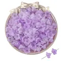 Perle a campanula in acrilico viola opaco con foro centrale per gioielli fai da te - 12×7mm (100 Pezzi/Confezione) / Sfumatura Lilla