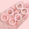 Pink translucent acrylic resin ring with red marble texture held in palm for size - 23mm Inner Diameter Approx. 16mm Light Pink 500 Pieces/pack