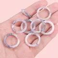 Stack of purple and white marble texture acrylic rings for DIY jewelry accessories - 23mm Inner Diameter Approx. 16mm Inner Diameter Purple 500 Pieces/pack