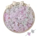 Perline a fiore in acrilico sfumato rosa e verde per gioielli fai-da-te in vassoio - 12×7mm (100 Pezzi/Confezione) / Sfumato Rosa Fresco