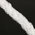 Strand of clear faceted square glass crystal beads for DIY jewelry making and crafts - 2x2mm (Approx. 170-190 Pcs/Pack) / Clear White