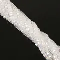 Faceted square glass crystal beads with AB aurora coating for DIY jewelry making - 2x2mm (Approx. 170-190 Pcs/Pack) / AB White