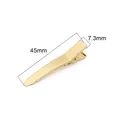Gouden 14K gevulde 45mm eendenbek haarklem voor doe-het-zelf haaraccessoire onderdelen - Eendenbek Clip 45mm