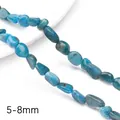 Natural 5-8mm blue apatite stone chips for DIY jewelry making and handmade crafts - Apatite