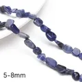 Natural 5-8mm blue sodalite stone irregular beads for DIY jewelry making - Blue Sodalite