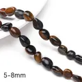 Natural 5-8mm tiger's eye irregular beads for DIY jewelry making and bracelets - Colorful Tiger Eye