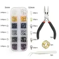 Sieraden maken set met buigringen, karabijnsluitingen, tang en pincet voor DIY-project - Meerkleurige Buigringen Karabijnsluitingen en Gereedschapskit