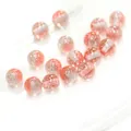 Pink and silver gradient resin beads with fine glitter for DIY jewelry making - Hot Pink