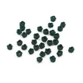 Dunkelgrüne Nylon-Ananasknoten-Perlen für handgemachte chinesische Knoten-DIY-Armbänder - AD ca. 6mm, ID ca. 3-4mm, 10 Stück/Packung / Dunkelgrün