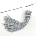Silver-gray braided cord loop for handmade jewelry and gift packaging accessories - Woven Coils / Gray
