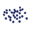 Handgefertigte königsblaue Nylon-Ananasknoten für DIY-Schmuck und Bastelarbeiten - AD ca. 6mm, ID ca. 3-4mm, 10 Stück/Packung / Königsblau