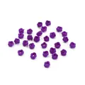 Handgefertigte lila Nylon-Ananasknoten-Perlen für chinesische DIY-Armbänder - AD ca. 6mm, ID ca. 3-4mm, 10 Stück/Packung / Lila