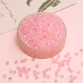 DIY 4mm pink crystal glass beads with AB faceted finish for jewelry making projects - Deep Pink