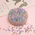 Colorful 4mm faceted diamond crystal glass beads set for DIY jewelry making and crafts - Deep Macaron