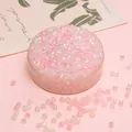 4mm pink iridescent faceted bicone crystal glass beads for DIY jewelry making crafts - Pink Series