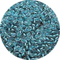 Light blue transparent glass seed beads with silver core for handmade jewelry making - Sky Blue