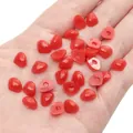 Flatback red acrylic triangular nose for DIY handmade crochet plush toys and dolls - Red / 7x9mm 100 Pieces/Pack