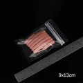 Rosa matte Haarklammern in einem 9x13cm transparenten Druckverschlussbeutel aus Plastik - Mittlerer Stil