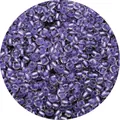 2-4mm lavender silk-dyed glass seed beads with a silver core for DIY jewelry - 3mm Pack / Purple