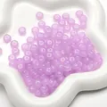 8x5mm purple translucent glass abacus beads for handmade DIY jewelry making - Light Purple