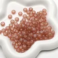 8x5mm reddish brown rondelle glass beads with central hole for DIY jewelry making - Coffee