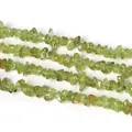 Natural Peridot irregular chip stone beads for DIY handmade necklaces and bracelets - Natural Peridot (BTB784)