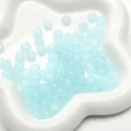 Light blue translucent 8x5mm glass abacus beads for handmade DIY jewelry making - Light Blue