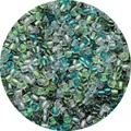 Mix of 2-3mm glass seed beads in teal and pearl white for DIY jewelry making - Green Series