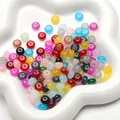 Colorful 8x5mm glass abacus beads in various vibrant shades for DIY jewelry making - Random Mixed Colors