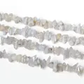 Irregular blue lace agate tumbled stone beads for DIY jewelry making and crafting - Natural Moonstone (BTB784)