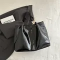 Chic black patent leather large tote bag with elegant gold chain shoulder strap - Black