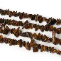 Natural tiger's eye irregular chip stone beads for DIY jewelry making and bracelet crafts - Natural Tiger Eye Stone (BTB784)
