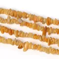 Polished natural yellow quartz irregular stone beads for DIY jewelry making - Natural Yellow Agate (BTB784)