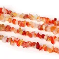 Red agate irregular natural stone beads strand for DIY jewelry making and bracelets - Natural Agate (BTB784)