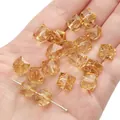 Champagne gold 10mm faceted diamond crystal glass beads for DIY jewelry making - Cube / 10mm (Approx. 36 Pcs/20g) / Light Coffee