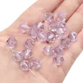 Faceted 10mm lavender diamond crystal beads for DIY jewelry making and crafting - Diamond / 10mm (Approx. 46 Pcs/20g) / Light Purple