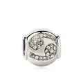 Ciondolo zodiacale Cancro con cristalli chiari per bracciale fai-da-te argento - Cancro