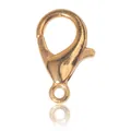 Polished golden lobster clasp connector for DIY jewelry making and necklace crafts - Gold Lobster Clasp Three-way Style (ST-18) / 1 Piece/Pack (1.4x0.8cm) / Gold