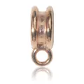 Rose gold lobster clasp bail connector for DIY jewelry necklaces with polished finish - KC Gold Three-way Style (ST-15) / 1 Piece/Pack (1.2x0.8cm) / KC Gold