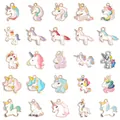 Set of 25 colorful unicorn alloy enamel charms for DIY necklaces and bracelets - Enamel Unicorn Series Mixed (25 Styles, 1 Piece Each) / 25 Pack