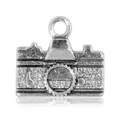 Vintage Silber Kamera Anhänger aus Legierung für DIY Ketten und Armbänder - Kamera Stil
