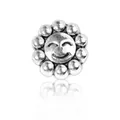 Vintage style tibetan silver sun face bead with smiley expression for DIY bracelet - Smiling Sun Style