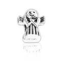 Vintage silver alloy angel charm with wings and halo for DIY beaded jewelry - Angel Shape