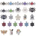 Verscheidenheid aan Halloween-bedels met spinnen en schedels voor DIY-sieraden maken - Gemengde Halloween Stijlen
