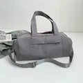 Sac fourre-tout bowling en nylon gris avec bandoulière réglable pour le voyage - Gris