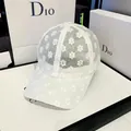 Cappellino da baseball bianco da donna in pizzo floreale con dettagli ricamati - Taglia Adulto (Regolabile) / Bianco