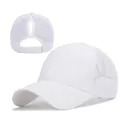 Berretto da baseball bianco camo con foro per coda e rete traspirante per lo sport - Taglia Adulto (Regolabile) / Bianco