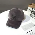 Close-up of fluffy mohair baseball cap with sequined M letter for winter fashion - Adult Size (56-60cm) / M Grey